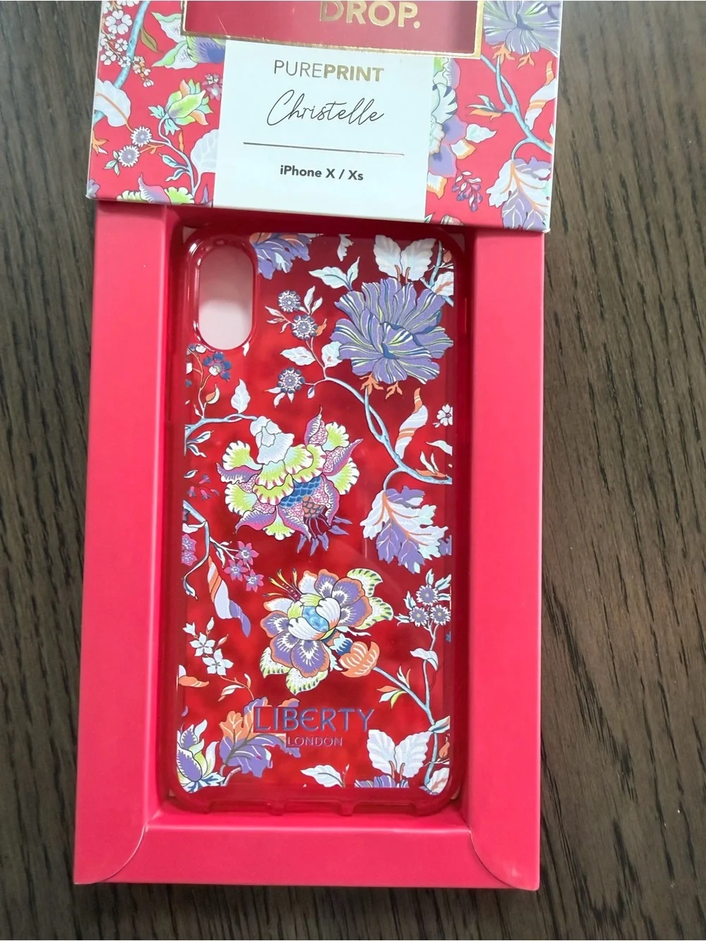 BRAND NEW Tech21 PurePrint Christelle iPhone X / Xs Case - Red Floral